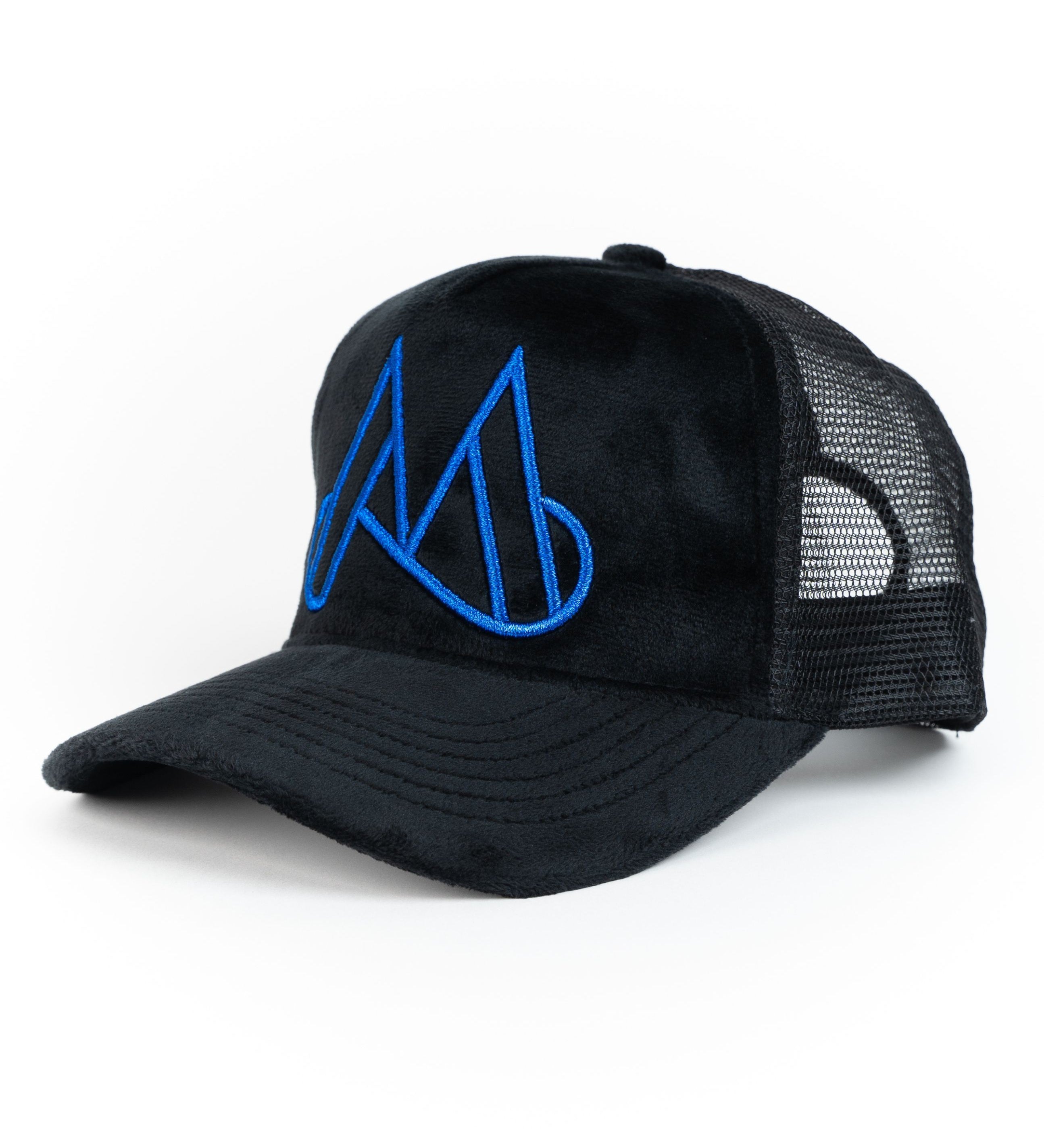 MAGGIORE Unlimited M Logo Black Cap - Blue Logo - MAGGIORE