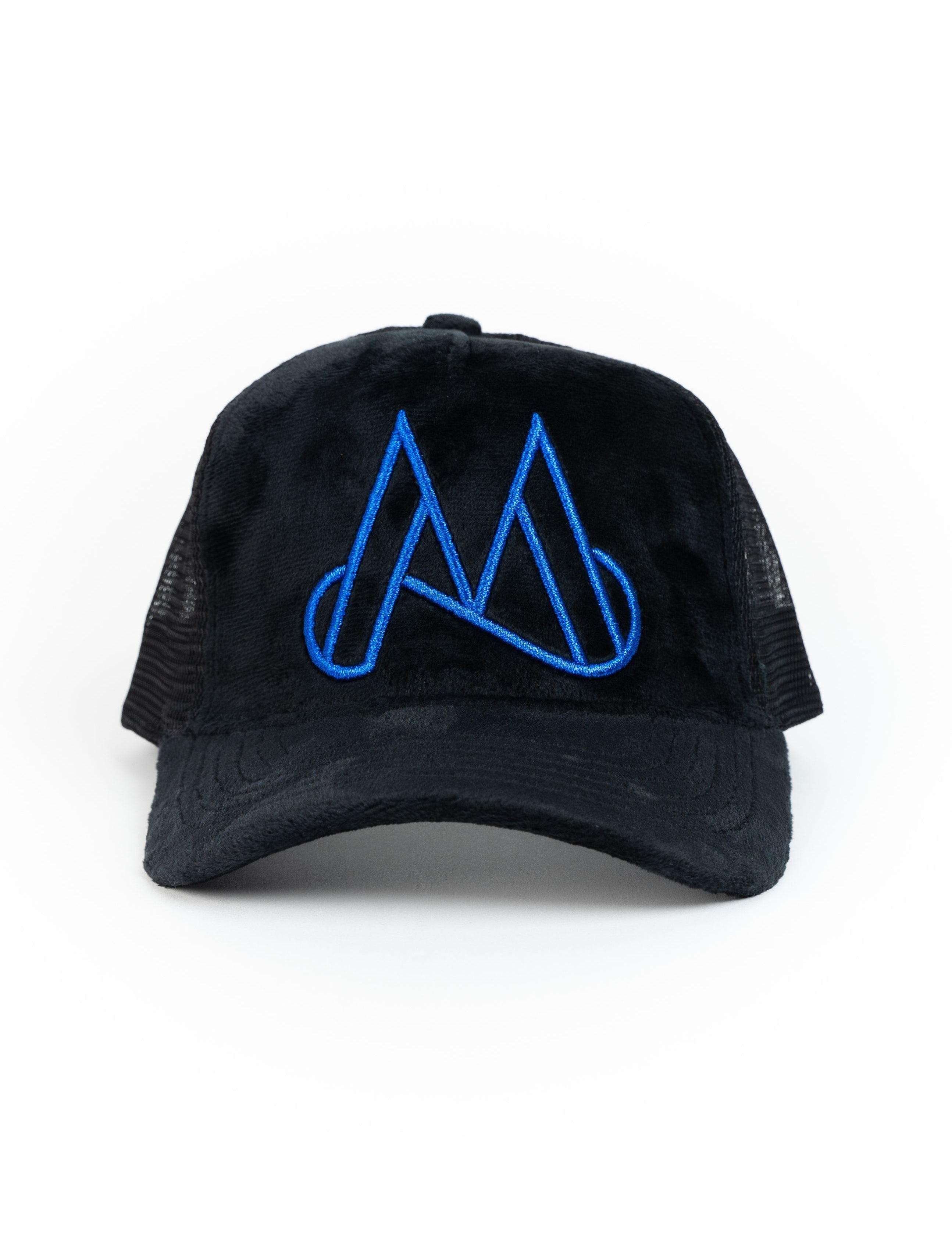 MAGGIORE Unlimited M Logo Black Cap - Blue Logo - MAGGIORE