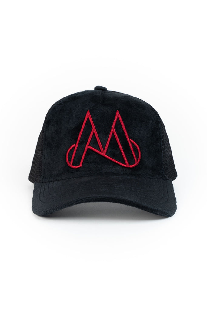 MAGGIORE Unlimited M Logo Black Cap - Red Logo - MAGGIORE