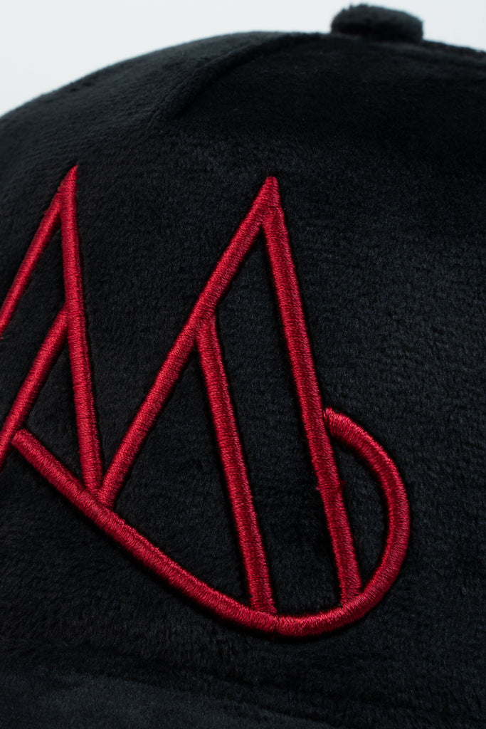 MAGGIORE Unlimited M Logo Black Cap - Red Logo - MAGGIORE