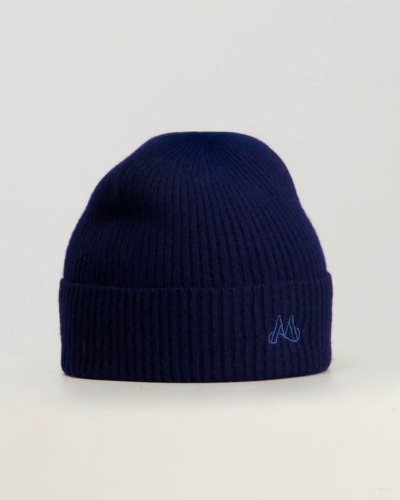 MAGGIORE 100% Merino Wool Beanie Dark Navy
